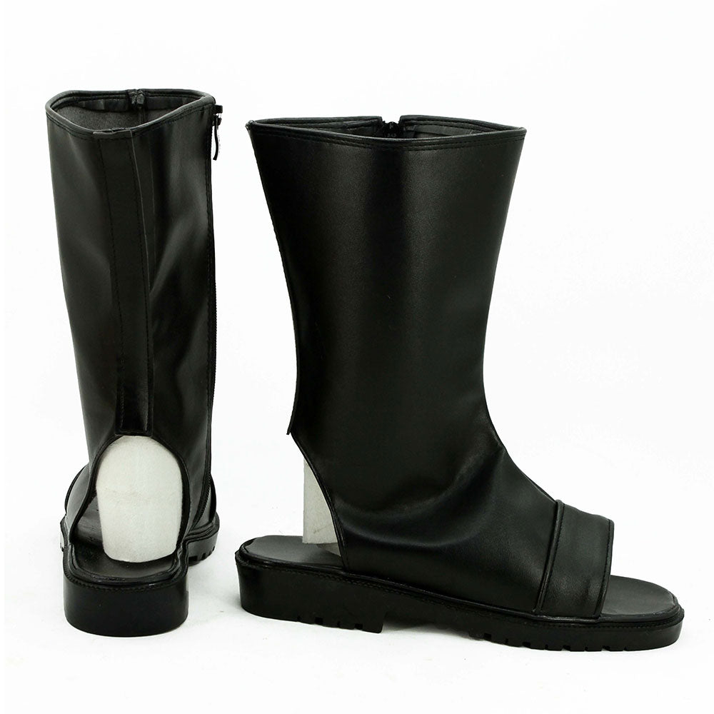 Sasuke Uchiha from Naruto Boruto Halloween Black Shoes Cosplay Boots