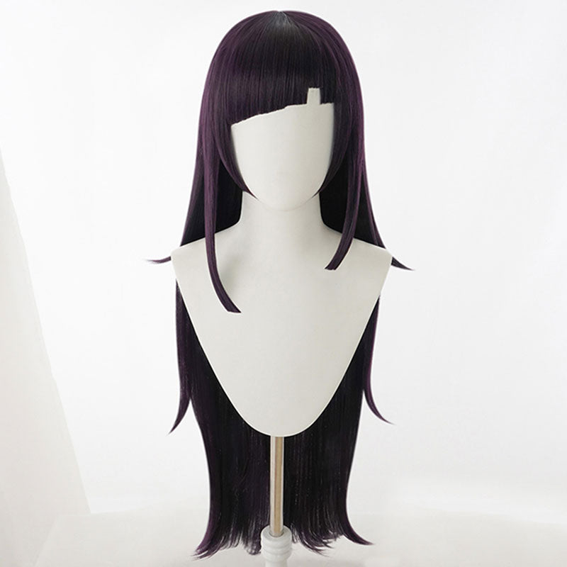 Super Danganronpa Dangan Ronpa 2 Mikan Tsumiki Halloween Purple Cosplay Wig