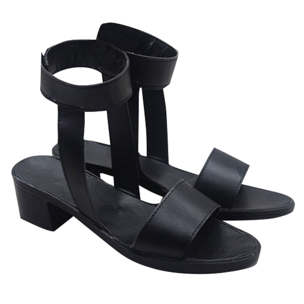 Tsunade von Naruto Halloween Schwarze Cosplay Schuhe