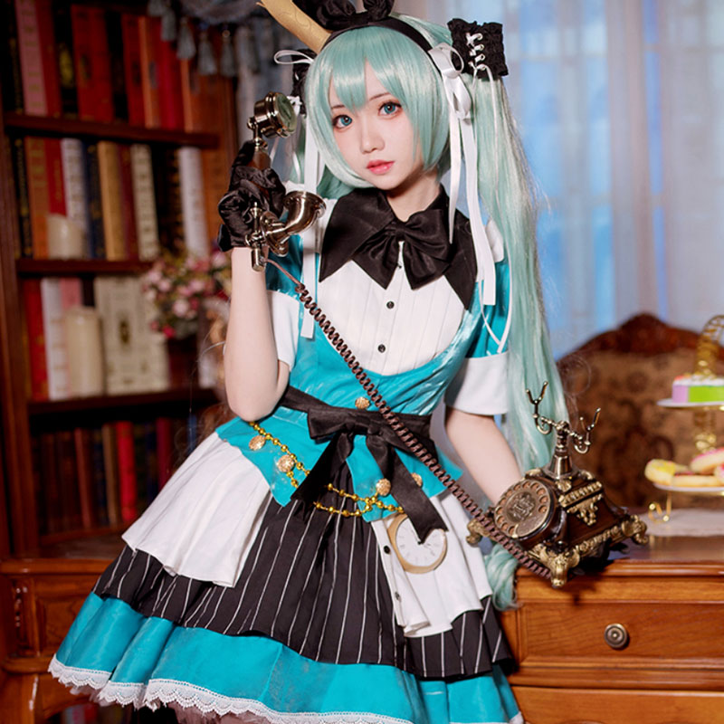 Vocal Idol Alice Virtual Girl Loita Blue Dress Cosplay Costume Gcosplay Vocal Idol Alice Virtual Girl Loita Blue Dress Cosplay Costume Gcosplay