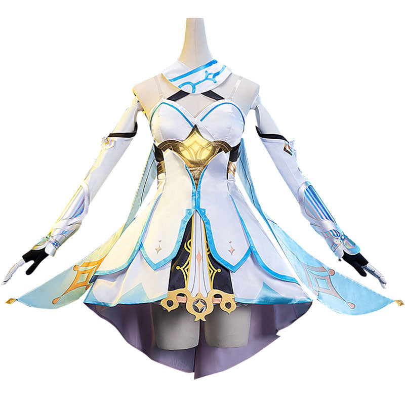 Genshin Impact Player Female Traveler Lumine Cosplay Costume
