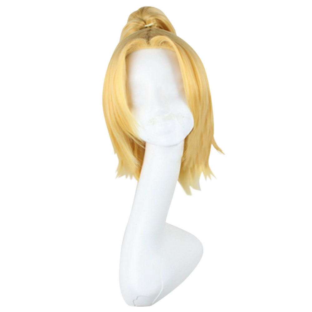 Junge Tsunade von Naruto Halloween Goldene Cosplay Perücke