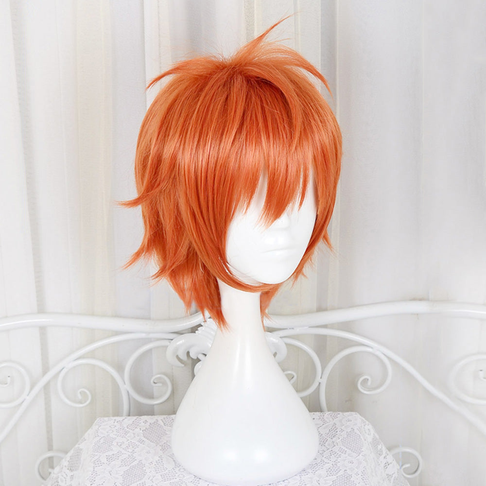 Your Turn to Die Rio Ranger Orange Red Cosplay Wig