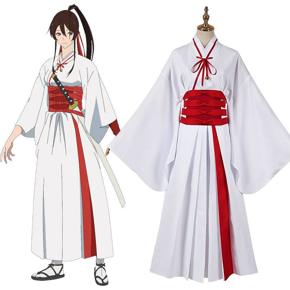 Hell's Paradise Jigokuraku Sagiri Yamada Asaemon White Cosplay Costume
