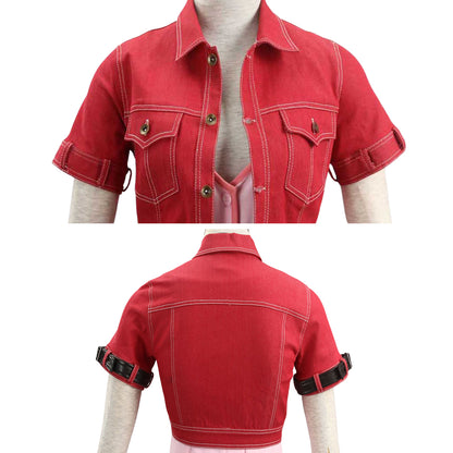 Final Fantasy VII FF7 Aerith Gainsborough Aeris Cosplay Costume