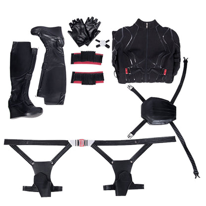 Marvel Avengers 4: Endgame Avengers Black Widow Natasha Romanoff Halloween Cosplay Costume-No Boots
