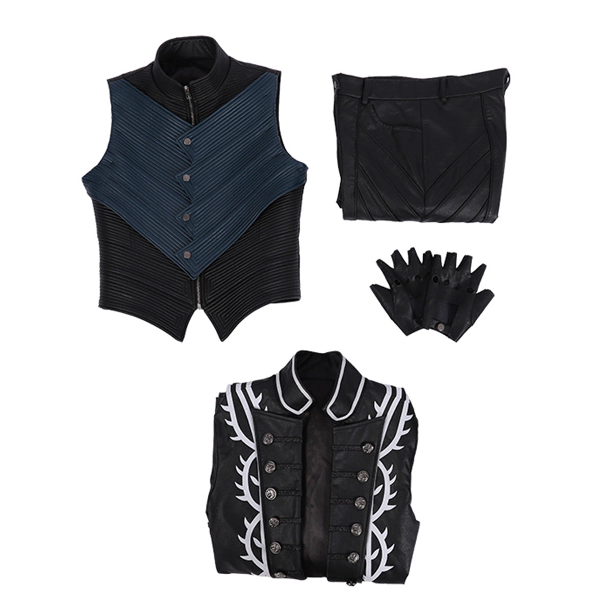 Devil May Cry 5 Vergil Black Cosplay Costume
