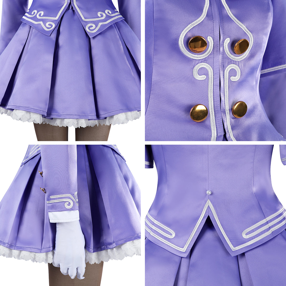 SF 6 Ingrid Purple Dress Cosplay Costume