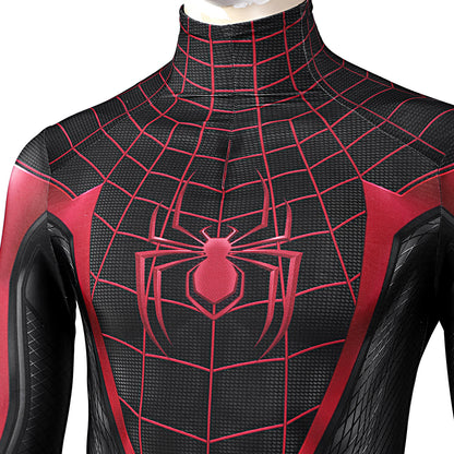 Marvel PS5 Spider-man 2 Miles Morales New Jumpsuit Zentai Cosplay Costume
