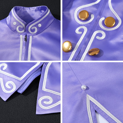 SF 6 Ingrid Purple Dress Cosplay Costume