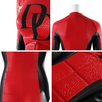 Marvel Daredevil Woman Without Fear Female Daredevil Elektra Natchios Cosplay Costume