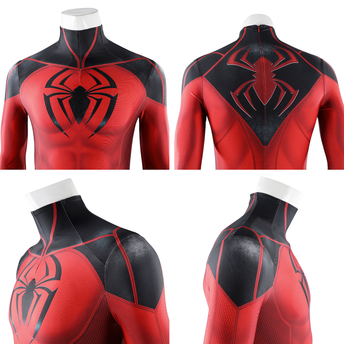PS5 Marvel Spider-Man Scarlet Spider II Suit Jumpsuit Cosplay Costume
