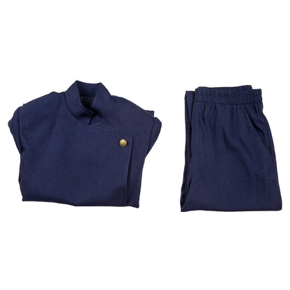 Jujitsu Fight Gojo satoru Deep Blue Cosplay Costume