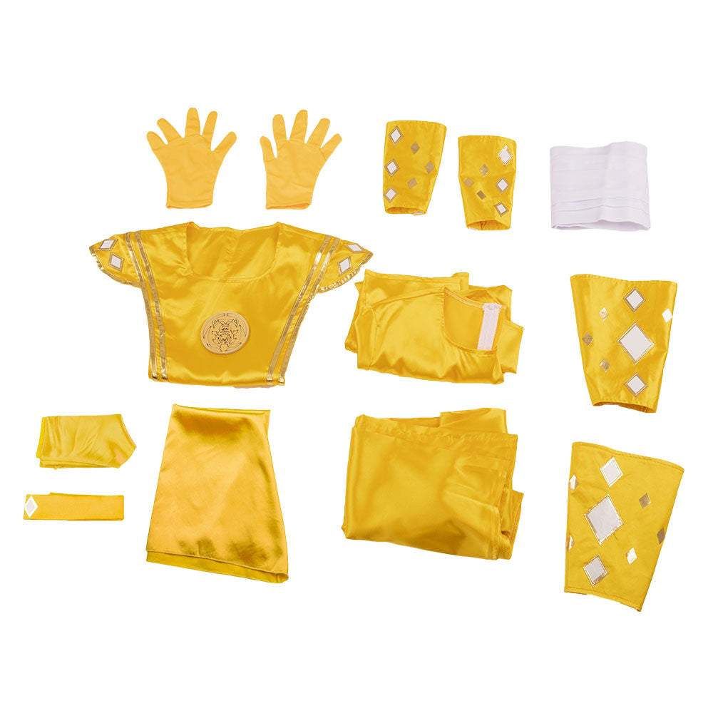 Power Rangers Yellow Ninjetti Ranger Yellow Ninja Ranger B Edition Cosplay Costume