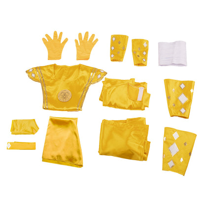 Power Rangers Yellow Ninjetti Ranger Yellow Ninja Ranger B Edition Cosplay Costume
