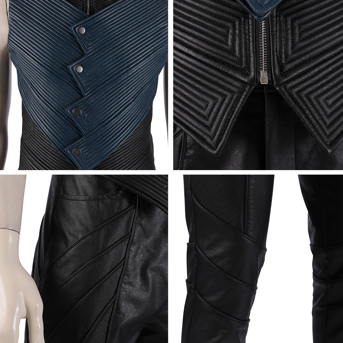 Devil May Cry 5 Vergil Black Cosplay Costume
