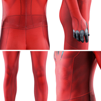 PS5 Marvel Spider-Man Scarlet Spider II Suit Jumpsuit Cosplay Costume