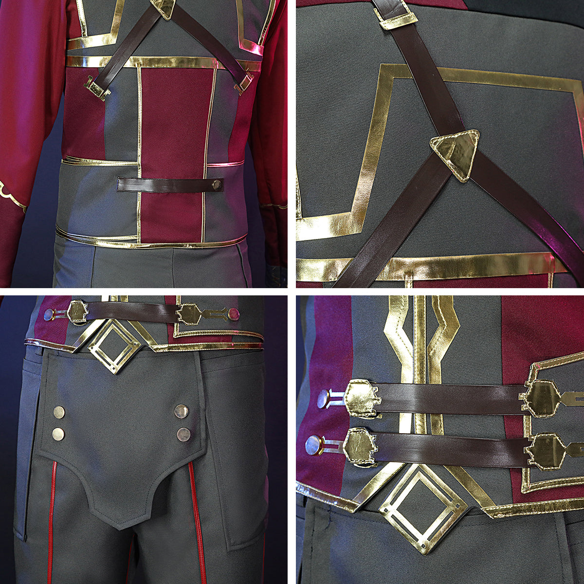 Ace Anwalt Gyakuten Saiban Miles Edgeworth Cosplay Kostüm