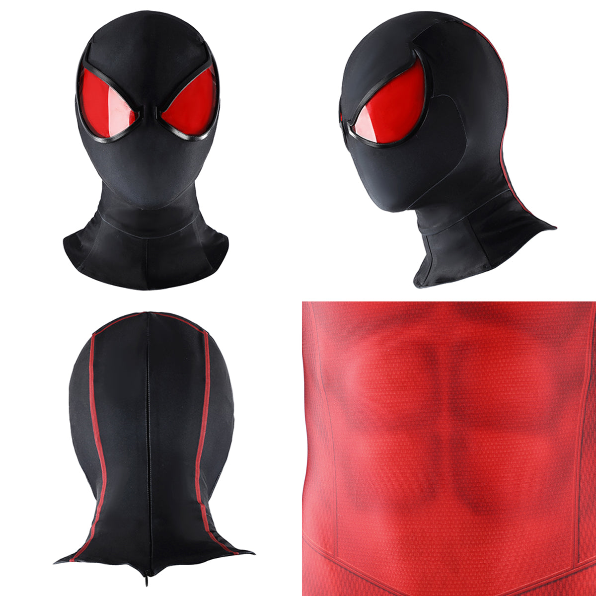 PS5 Marvel Spider-Man Scarlet Spider II Suit Jumpsuit Cosplay Costume
