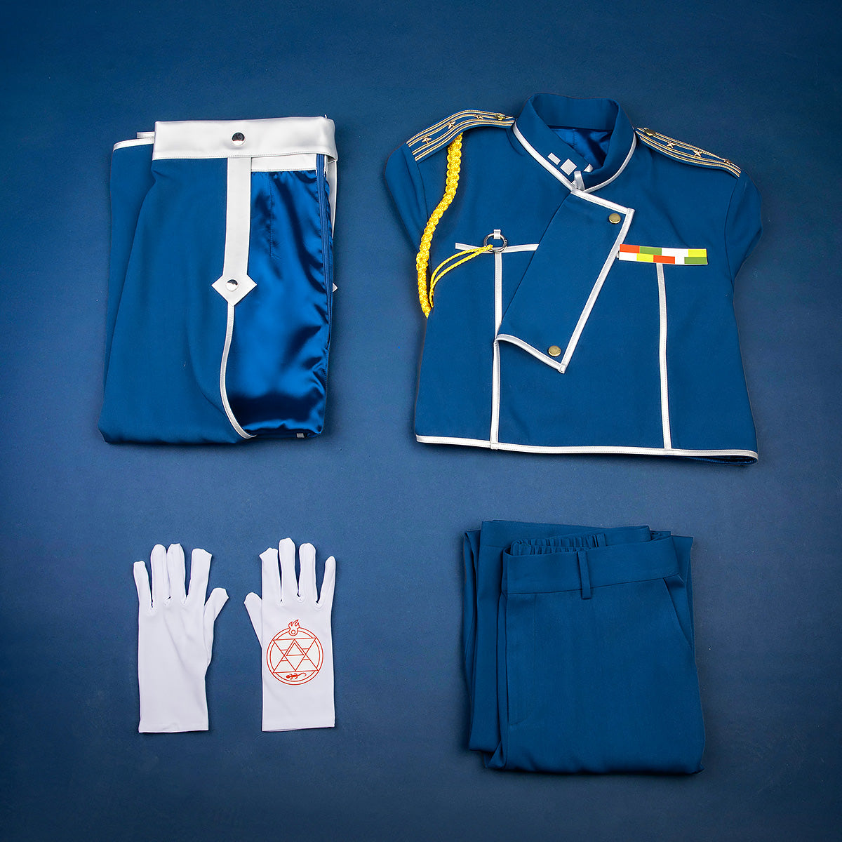 Fullmetal Alchemist Roy Mustang Military Cosplay Costume