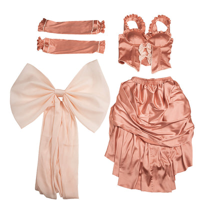 Chobits Chii Pink Dress Cosplay Costume