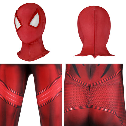 Marvel's Spider-Man 2 Scarlet Spider Spider Man Across the Spider Verse Scarlet Spider Cosplay Costume