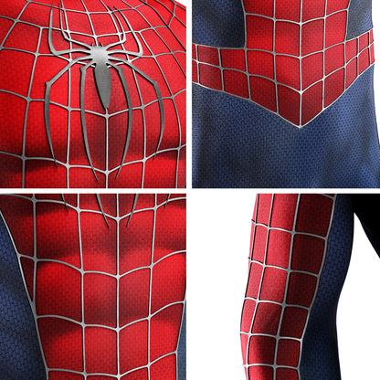 Marvel 2002 Movie Spider-Man Peter Parker Tobey Maguire Premium Edtion Cosplay Costume