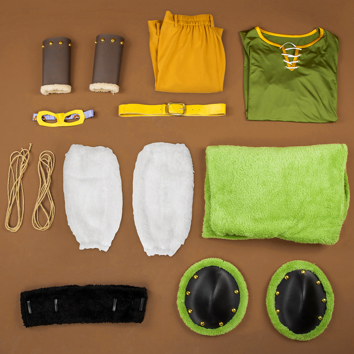 One Piece Roronoa Zoro Elbaph Elbaf Yellow Pants Version Cosplay Costume