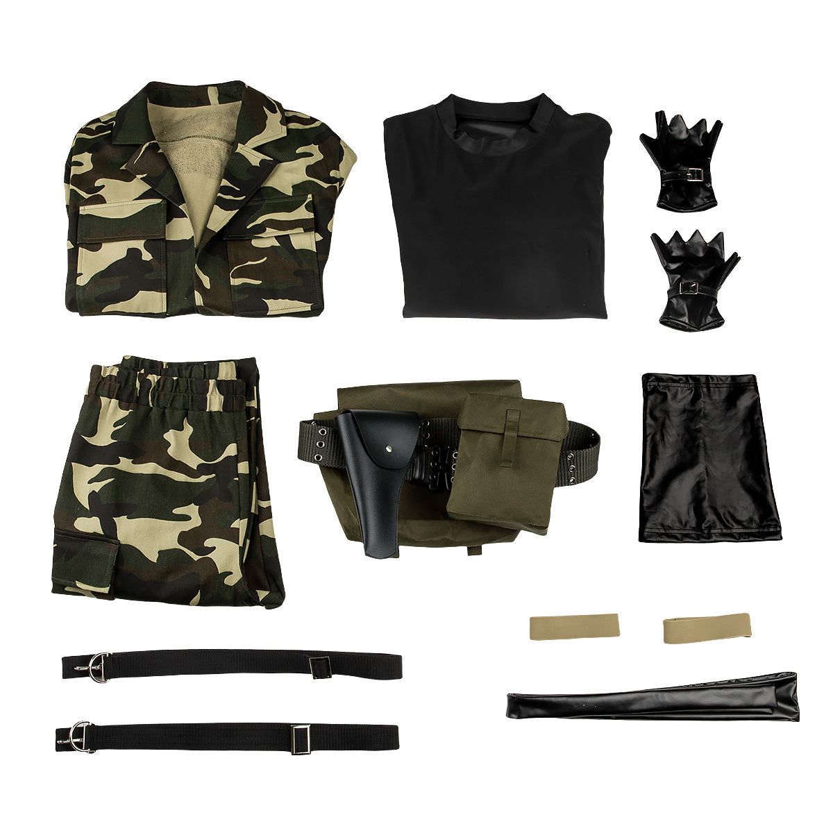 Metal Gear Solid Delta: Snake Eater Big Boss Naked Snake Military Camouflage Uniforms Cosplay Costume