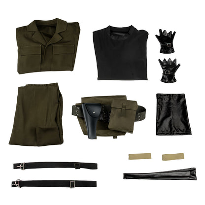 Metal Gear Solid Delta: Snake Eater MGS3 Big Boss Naked Snake John Solid Snake Green Cosplay Costume