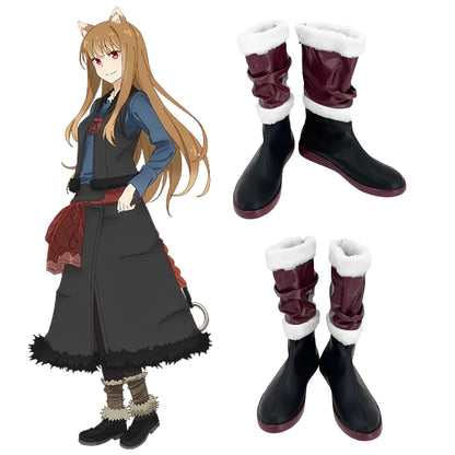 Akatsuki Deidara de Naruto Halloween zapatos blancos botas de Cosplay