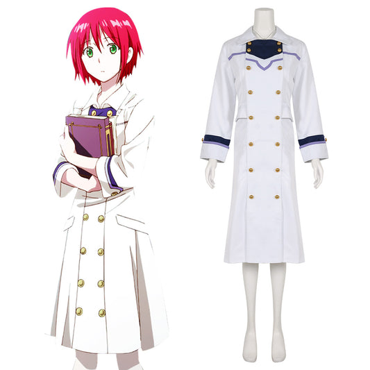 Snow White with the Red Hair kagami no Shirayukihime Shirayuki Winderbreak Long Trench Coat Cosplay Costume