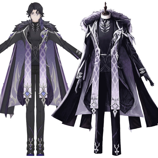Genshin Impact Pantalone Fatui Regrator Cosplay Costume