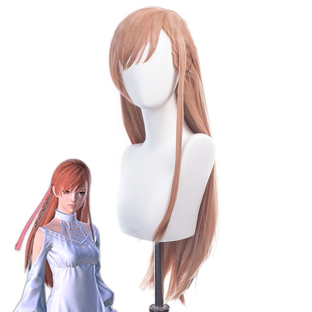 Final Fantasy XIV FF14 Ryne Orange Cosplay Wig