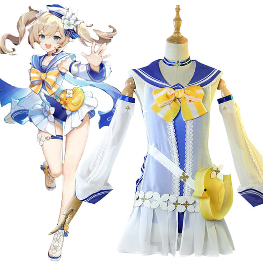 Genshin Impact Barbara Summertime Sparkle Cosplay Costume