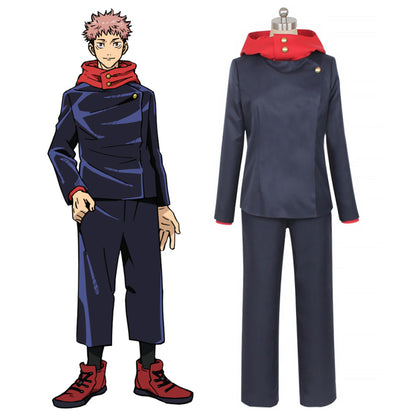 Jujutsu Kaisen Sorcery Fight Yuji Itadori Anime Ver.Deep Blue Cosplay Costume