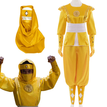 Power Rangers Yellow Ninjetti Ranger Yellow Ninja Ranger B Edition Cosplay Costume