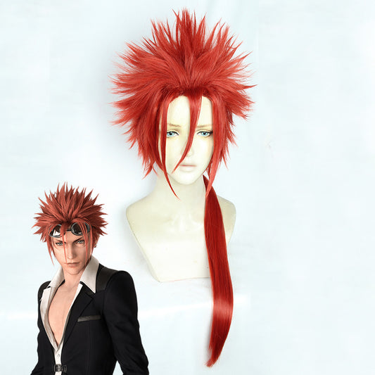 Final Fantasy VII Remake FF7 Reno Red Cosplay Wig