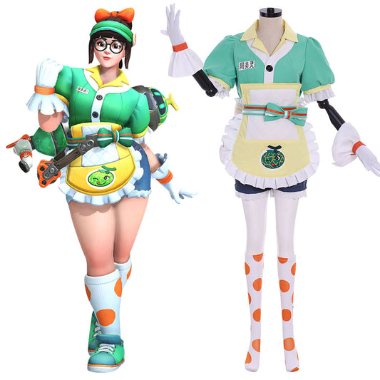 Overwatch OW Anniversary 2019! Mei Legendary Skin Mei Ling Zhou Cosplay Costume