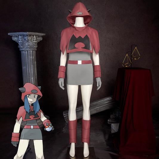PM Team Magma Female Cosplay Costume
