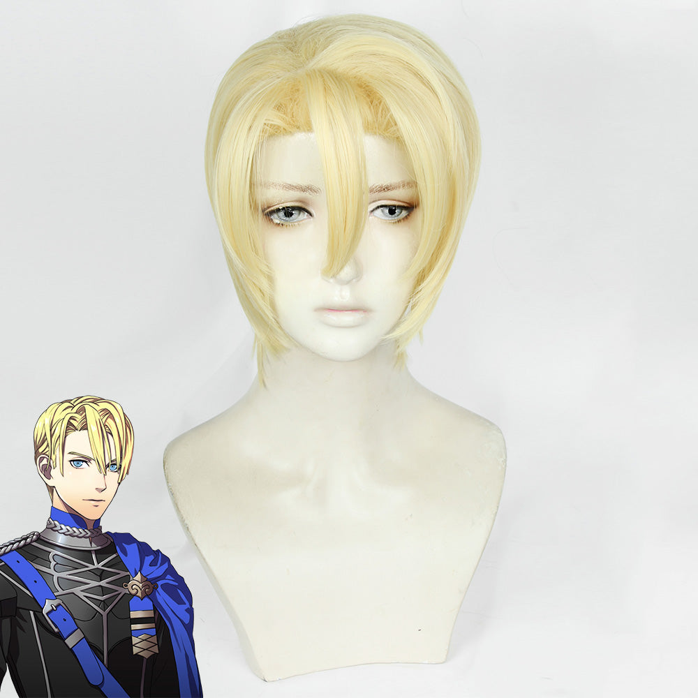 FE: Three Houses Dimitri Alexandre Bladud Light Golden Cosplay Wig