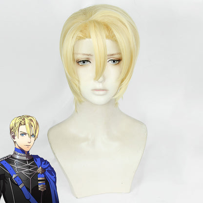 FE: Three Houses Dimitri Alexandre Bladud Light Golden Cosplay Wig