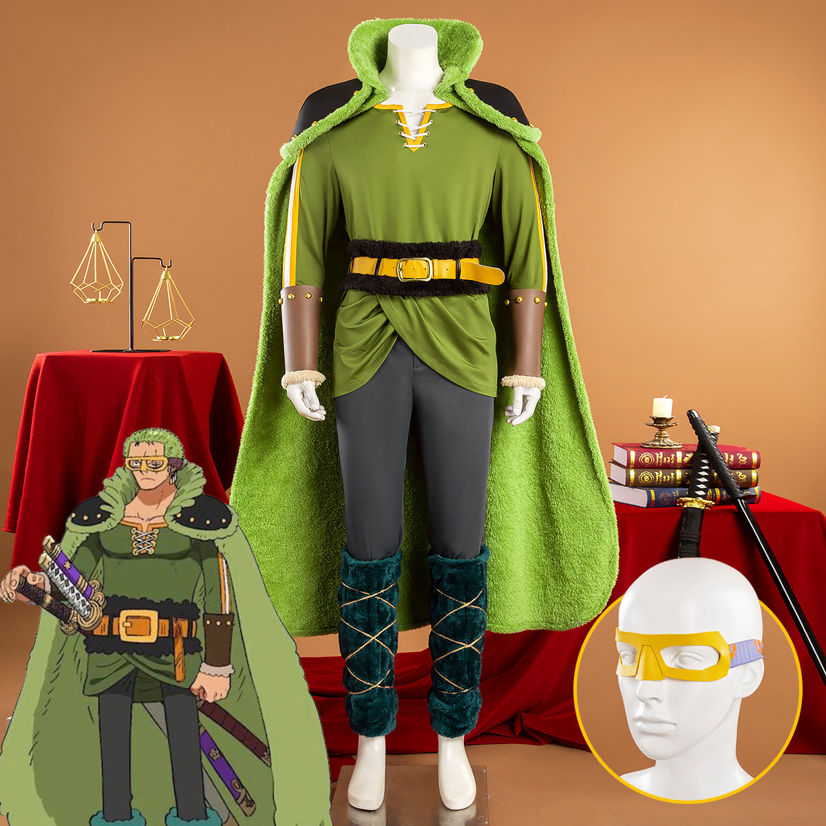 One Piece Roronoa Zoro Elbaph Elbaf Cosplay Costume