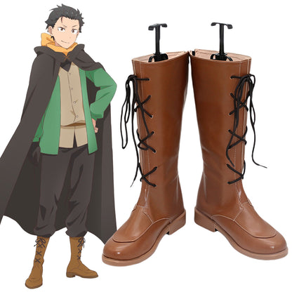 Akatsuki Deidara de Naruto Halloween zapatos blancos botas de Cosplay