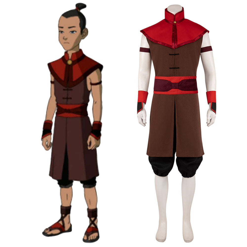Avatar The Last Airbender Sokka Red Cosplay Costume