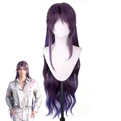 Perruque de cosplay en argent Honkai: Star Rail Arlan