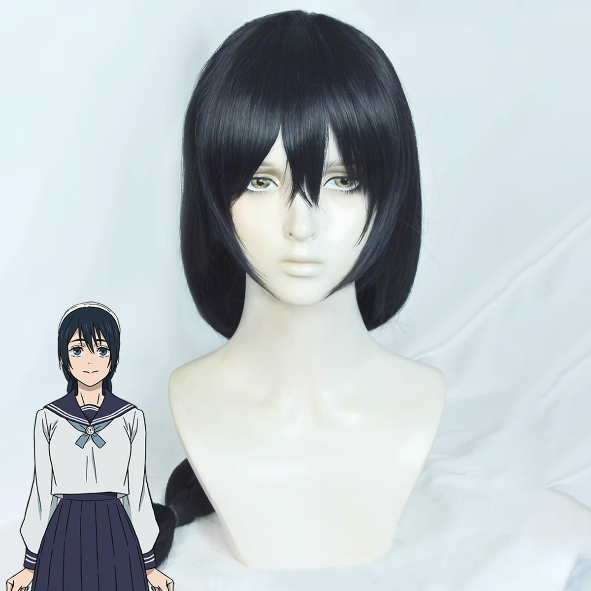 JUJUTSU KAISEN Season 2 Amanai Riko Black Cosplay Wig