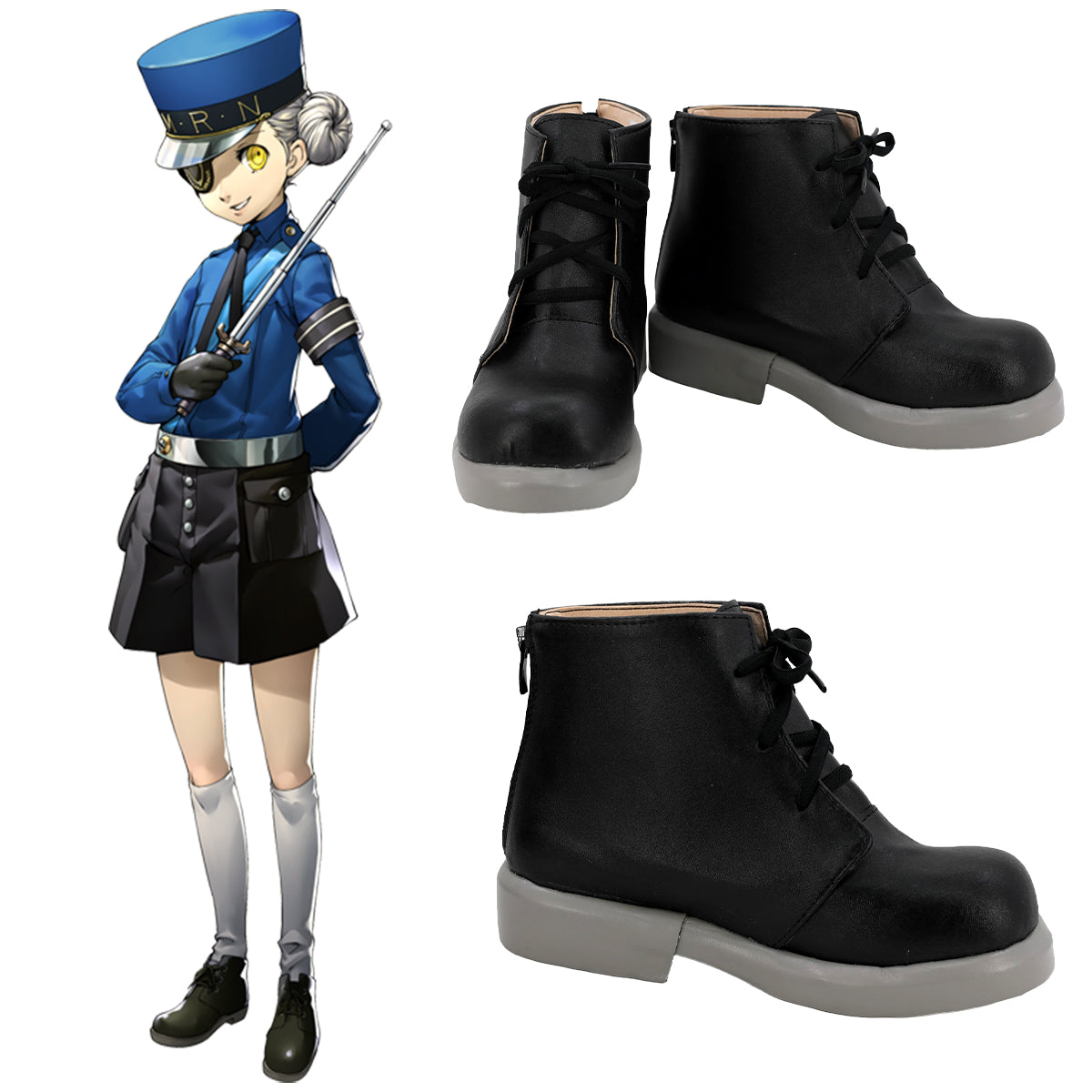 Akatsuki Deidara aus Naruto Halloween Weiße Schuhe Cosplay Stiefel