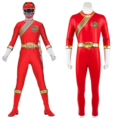 Power Rangers Wild Force Red Wild Force Ranger Cosplay Costume