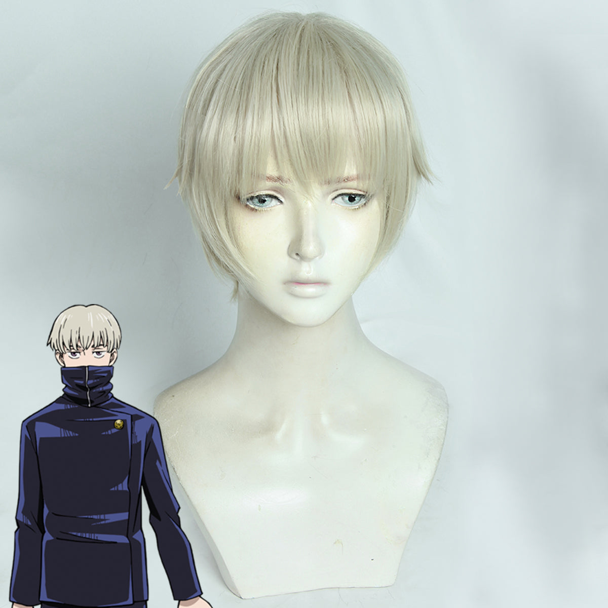 Genshin Impact Yelan Noir Violet Cosplay Perruque